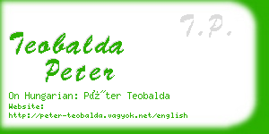 teobalda peter business card